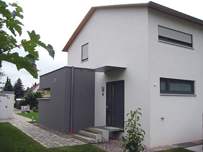 Eingangsfassade, Einfamilienhaus, Berliner Strasse, Bühl