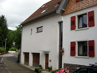Strassenansicht Einfamilienhaus, Bühler Seite, Altschweier