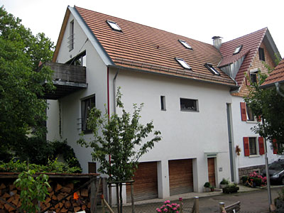 Strassenansicht Einfamilienhaus Bühler Seite, Altschweier