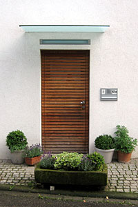 Detail Eingangstür, Einfamilienhaus Bühler Seite, Altschweier