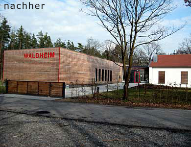 Gebäude nach dem Umbau, Waldheim, Gustav-Jacob-Hütte, Karlsruhe